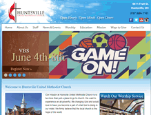 Tablet Screenshot of huntsvilleumc.com